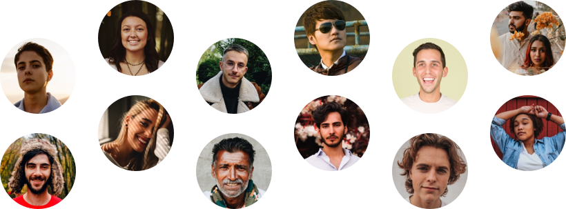 Image with many faces